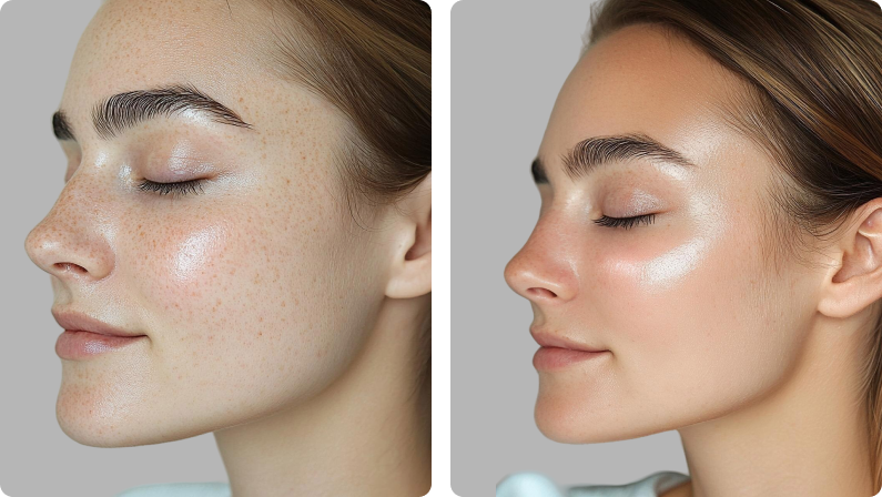 Microneedling before result