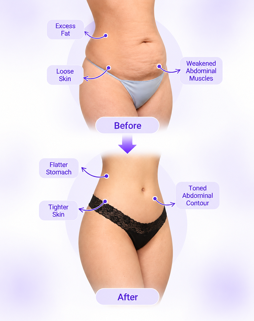 Tummy Tuck Before and After: Results & Photos
