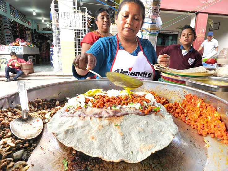 Enjoy local cuisine in Oaxaca